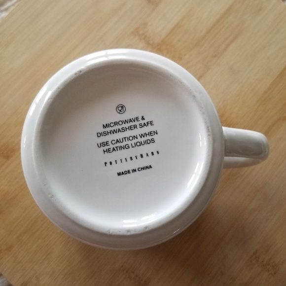 Pottery Barn | White Monogram J Ceramic Mug - Picture 4 of 5